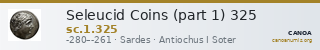 Seleucid Coins (part 1) 325 — CANOA