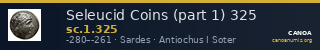 Seleucid Coins (part 1) 325 — CANOA