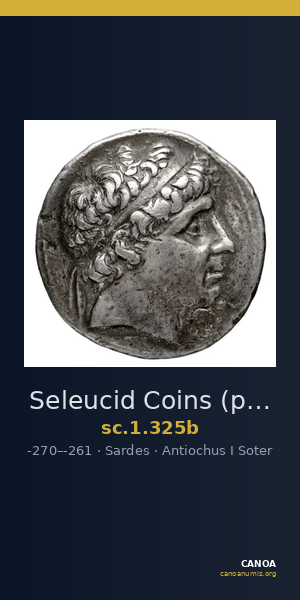 Seleucid Coins (part 1) 325b — CANOA