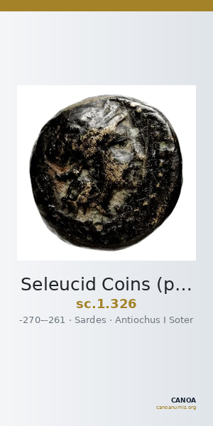 Seleucid Coins (part 1) 326 — CANOA