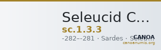Seleucid Coins (part 1) 3.3 — CANOA