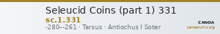 Seleucid Coins (part 1) 331 — CANOA
