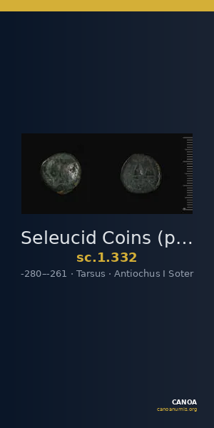 Seleucid Coins (part 1) 332 — CANOA