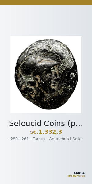 Seleucid Coins (part 1) 332.3 — CANOA
