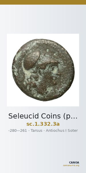 Seleucid Coins (part 1) 332.3a — CANOA