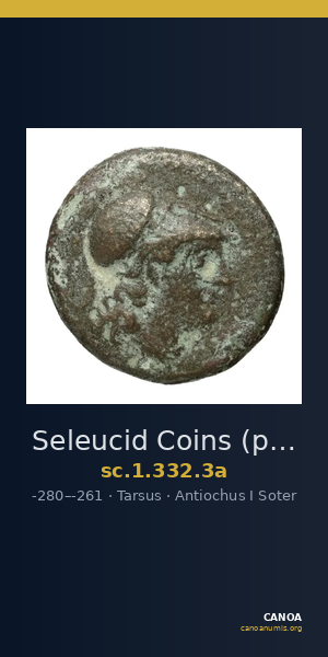 Seleucid Coins (part 1) 332.3a — CANOA