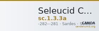 Seleucid Coins (part 1) 3.3a — CANOA