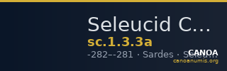 Seleucid Coins (part 1) 3.3a — CANOA