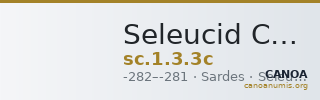 Seleucid Coins (part 1) 3.3c — CANOA