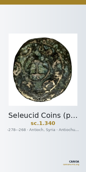Seleucid Coins (part 1) 340 — CANOA