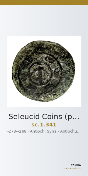 Seleucid Coins (part 1) 341 — CANOA