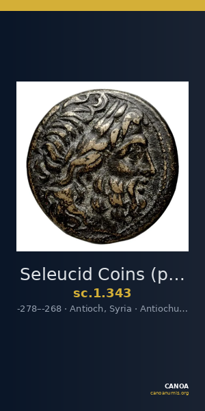 Seleucid Coins (part 1) 343 — CANOA