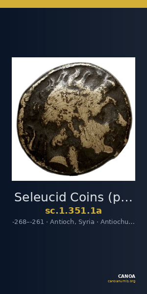 Seleucid Coins (part 1) 351.1a — CANOA