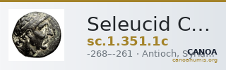 Seleucid Coins (part 1) 351.1c — CANOA