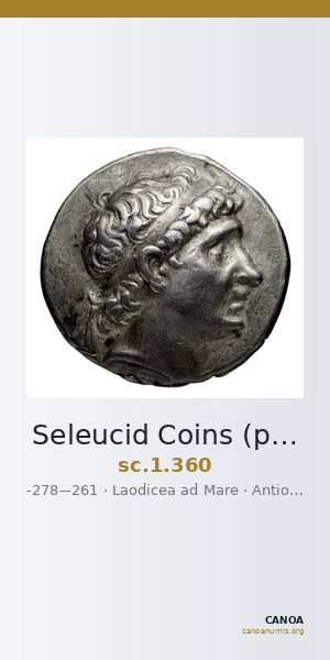 Seleucid Coins (part 1) 360 — CANOA