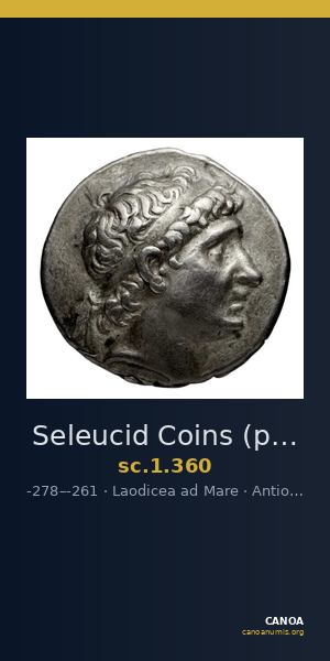 Seleucid Coins (part 1) 360 — CANOA