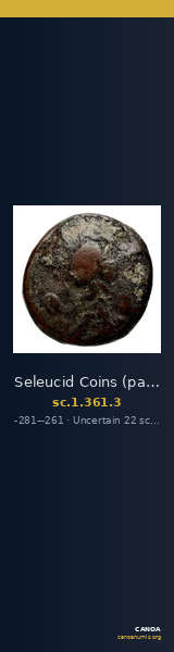 Seleucid Coins (part 1) 361.3 — CANOA