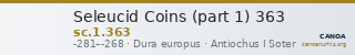 Seleucid Coins (part 1) 363 — CANOA