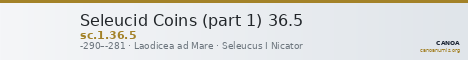Seleucid Coins (part 1) 36.5 — CANOA