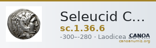Seleucid Coins (part 1) 36.6 — CANOA
