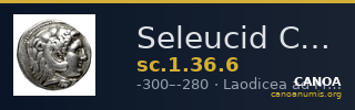 Seleucid Coins (part 1) 36.6 — CANOA