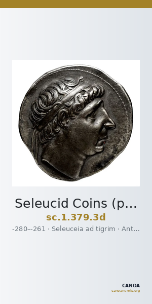 Seleucid Coins (part 1) 379.3d — CANOA