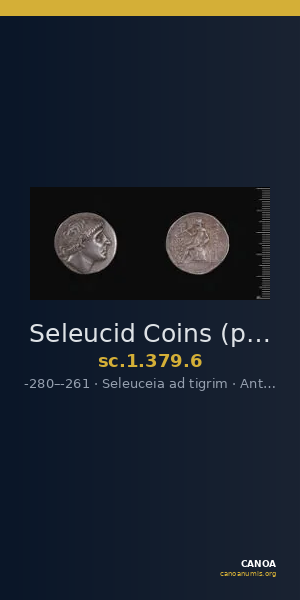 Seleucid Coins (part 1) 379.6 — CANOA