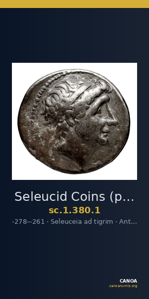 Seleucid Coins (part 1) 380.1 — CANOA
