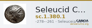Seleucid Coins (part 1) 380.1 — CANOA
