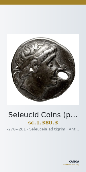 Seleucid Coins (part 1) 380.3 — CANOA