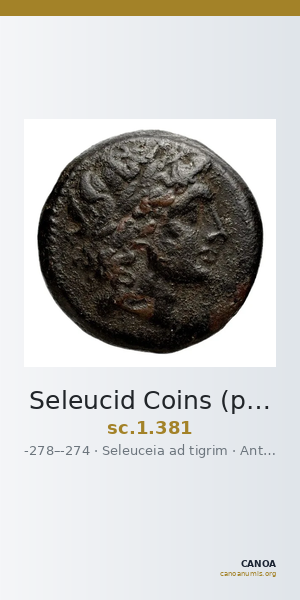 Seleucid Coins (part 1) 381 — CANOA