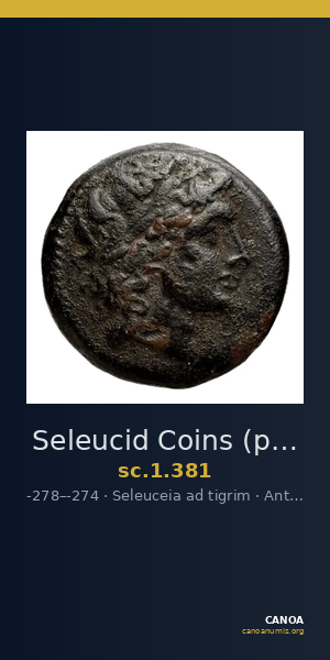Seleucid Coins (part 1) 381 — CANOA