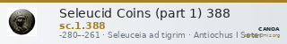 Seleucid Coins (part 1) 388 — CANOA