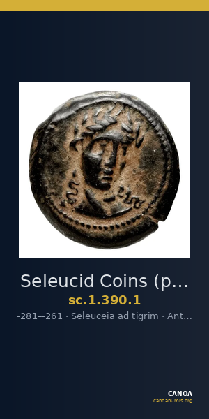 Seleucid Coins (part 1) 390.1 — CANOA