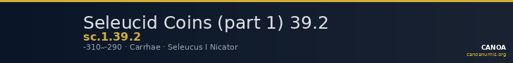 Seleucid Coins (part 1) 39.2 — CANOA