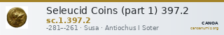 Seleucid Coins (part 1) 397.2 — CANOA