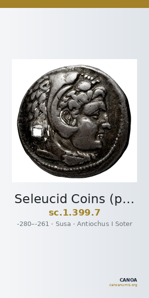 Seleucid Coins (part 1) 399.7 — CANOA