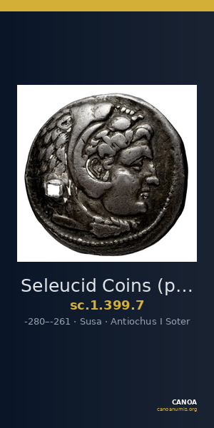 Seleucid Coins (part 1) 399.7 — CANOA