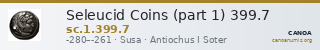 Seleucid Coins (part 1) 399.7 — CANOA