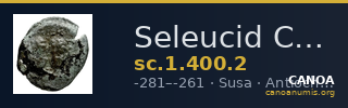 Seleucid Coins (part 1) 400.2 — CANOA