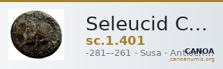 Seleucid Coins (part 1) 401 — CANOA