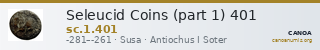 Seleucid Coins (part 1) 401 — CANOA