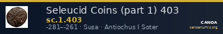 Seleucid Coins (part 1) 403 — CANOA