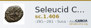 Seleucid Coins (part 1) 406 — CANOA