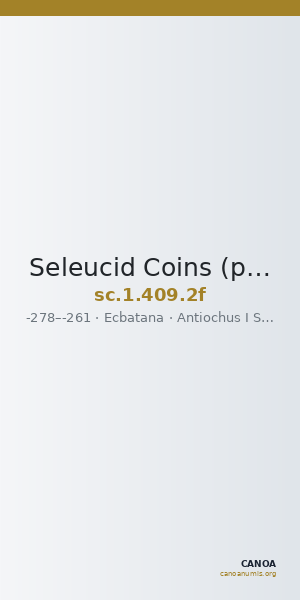Seleucid Coins (part 1) 409.2f — CANOA