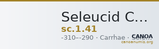 Seleucid Coins (part 1) 41 — CANOA