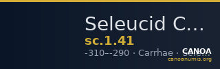 Seleucid Coins (part 1) 41 — CANOA