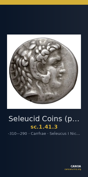 Seleucid Coins (part 1) 41.3 — CANOA