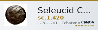 Seleucid Coins (part 1) 420 — CANOA