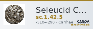 Seleucid Coins (part 1) 42.5 — CANOA